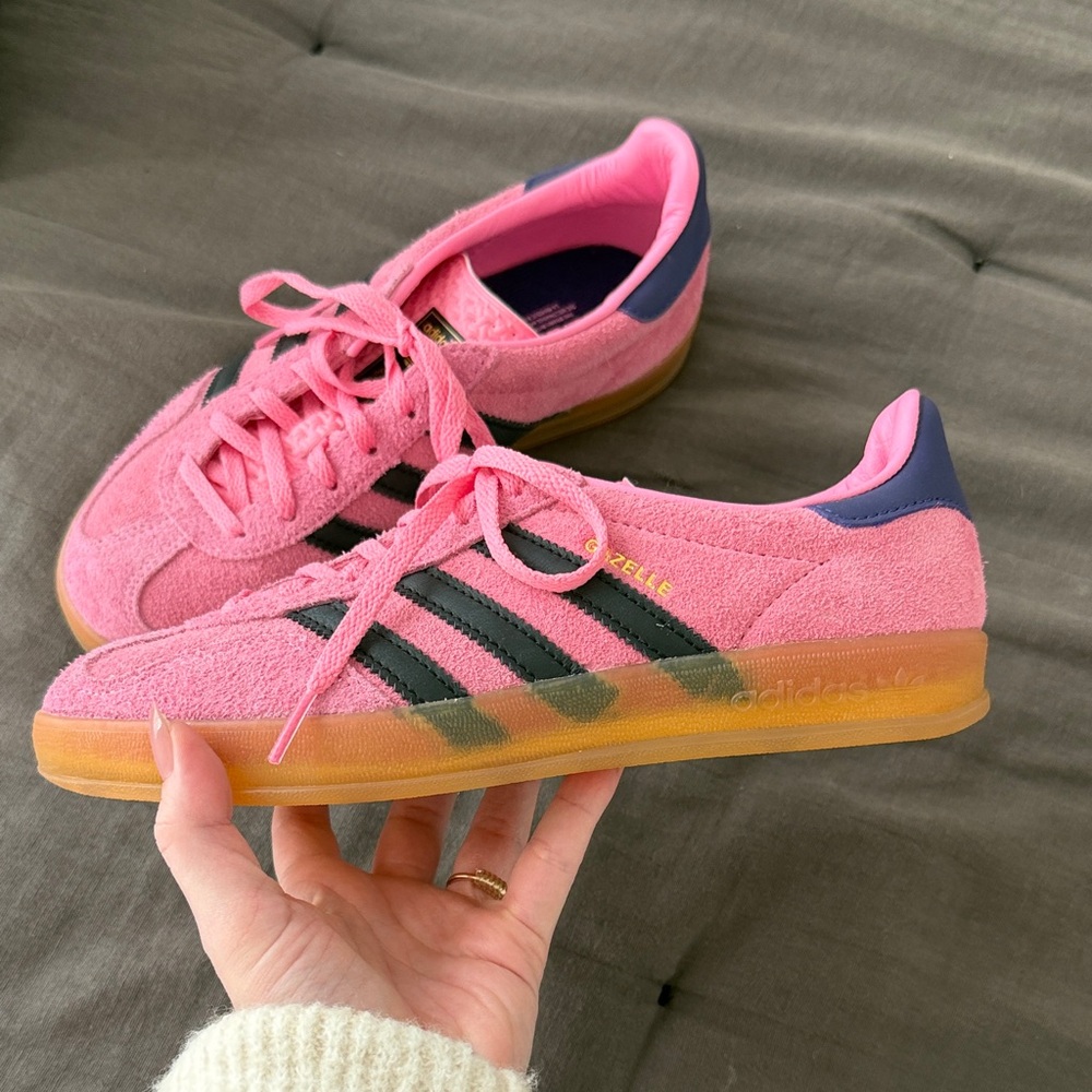 Adidas Women's Gazelle Bliss Pink Purple - Picture 2 of 8
